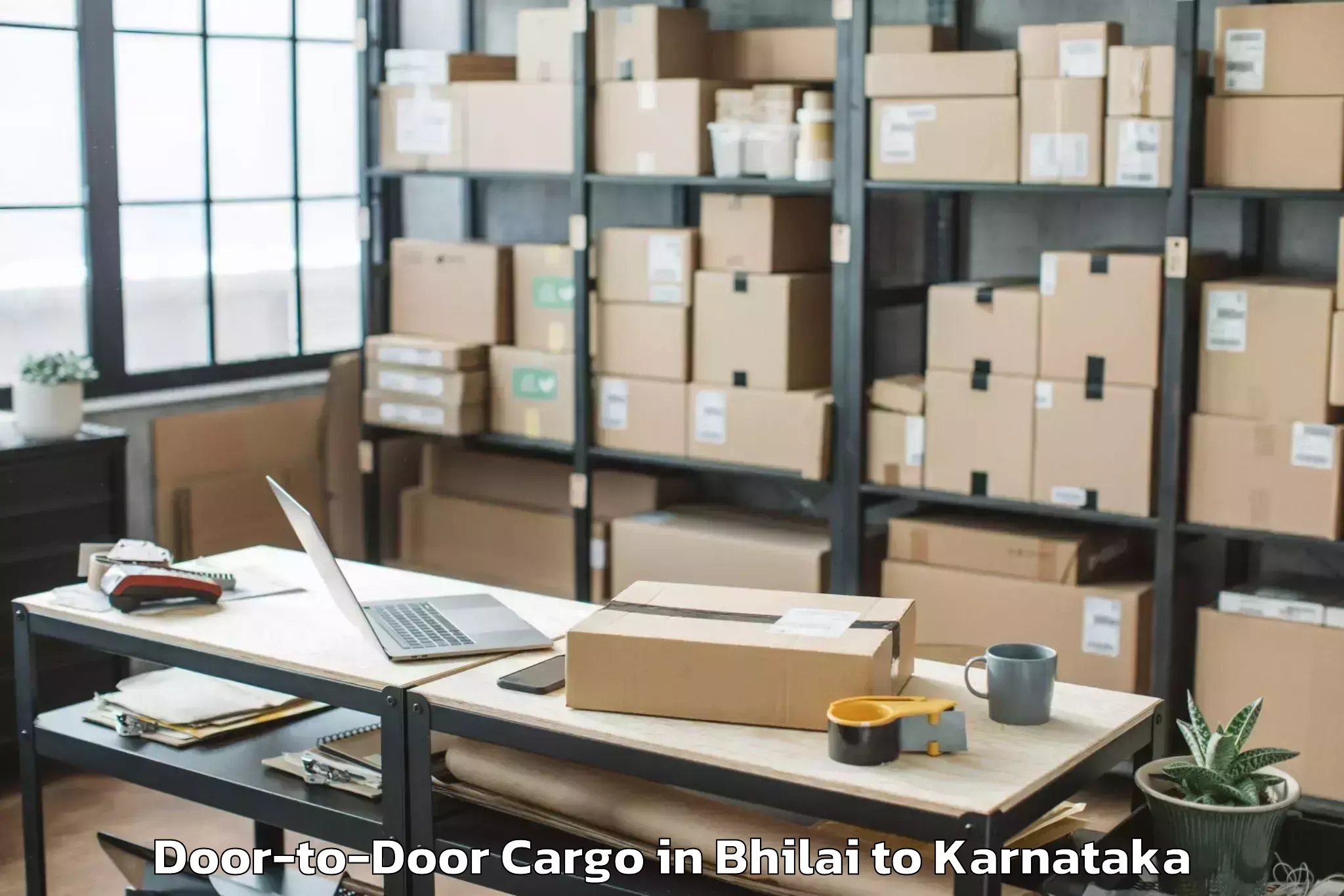 Hassle-Free Bhilai to Manvi Door To Door Cargo